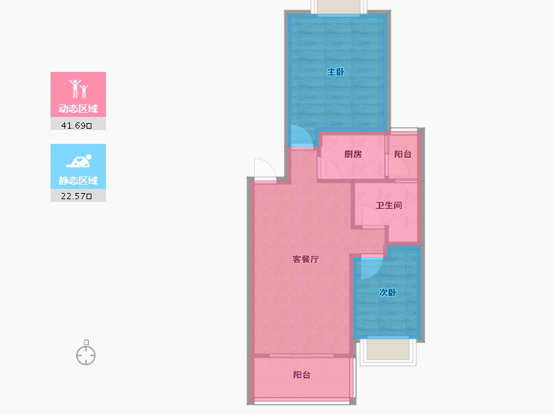 广东省-深圳市-融富花园-56.99-户型库-动静分区