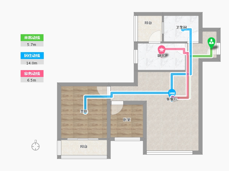 广东省-深圳市-柠檬时代-56.55-户型库-动静线