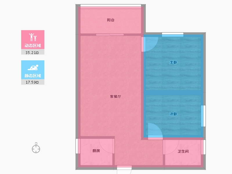 广东省-深圳市-龙岗中心广场-46.47-户型库-动静分区