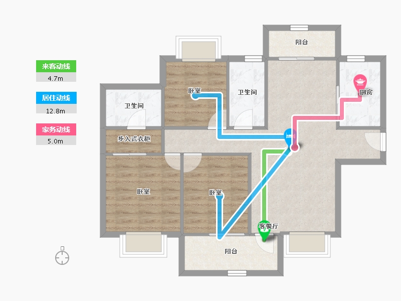 广东省-深圳市-共乐华庭-81.21-户型库-动静线