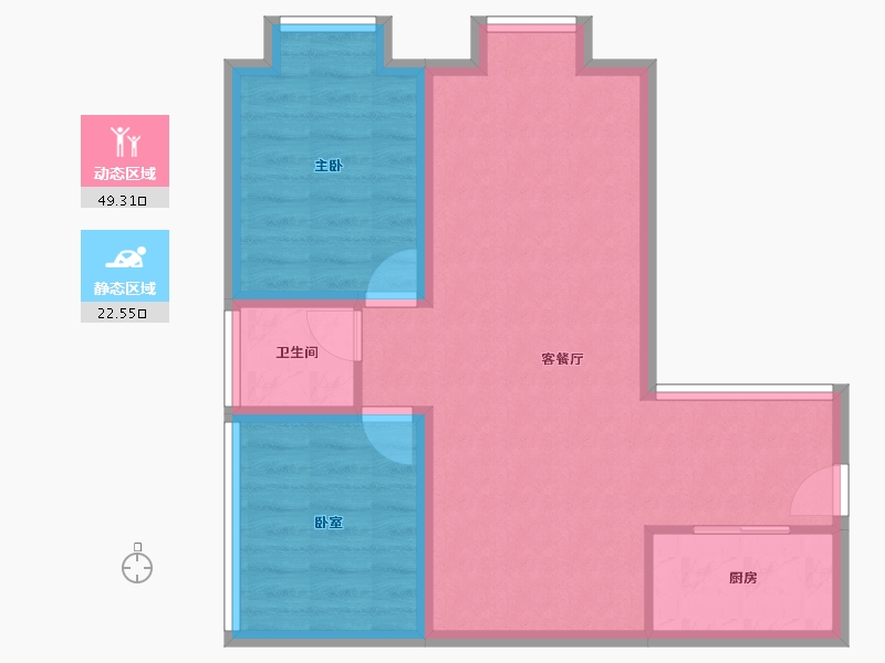 广东省-深圳市-保利上城-64.28-户型库-动静分区