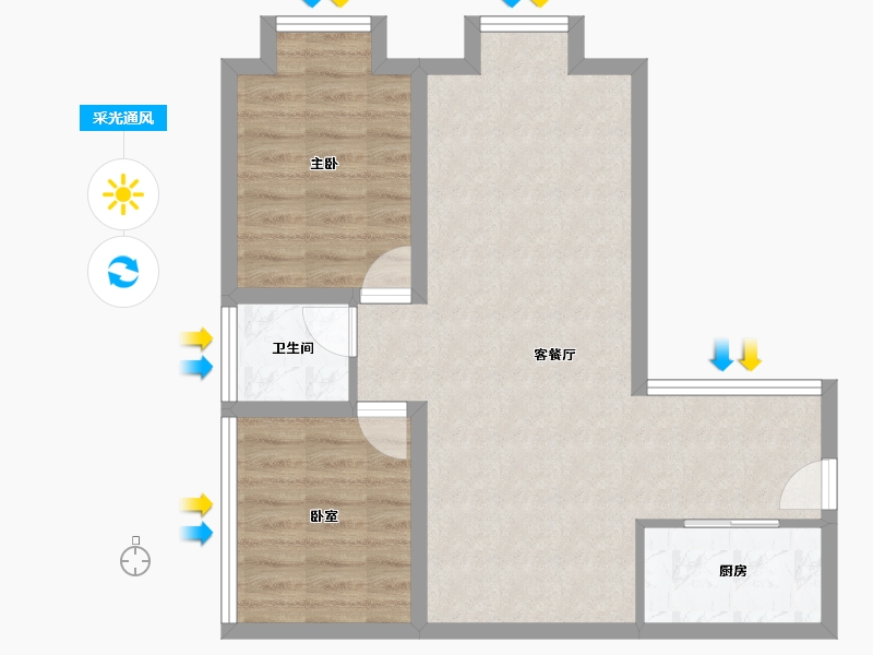 广东省-深圳市-保利上城-64.28-户型库-采光通风