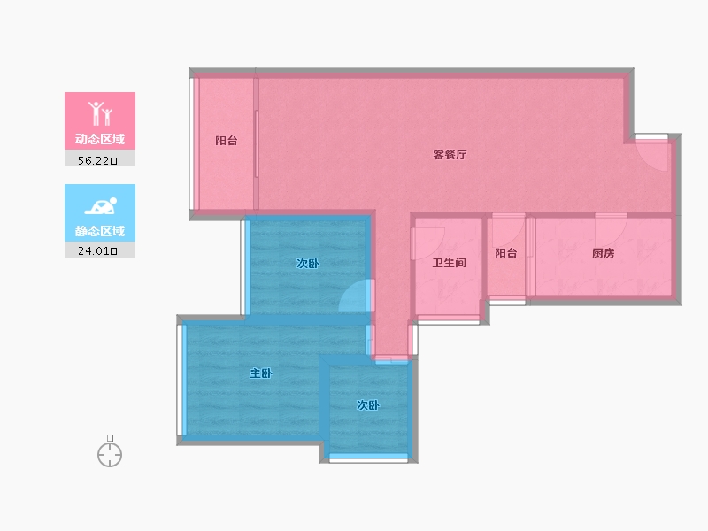 广东省-深圳市-全盛紫悦龙庭-71.54-户型库-动静分区