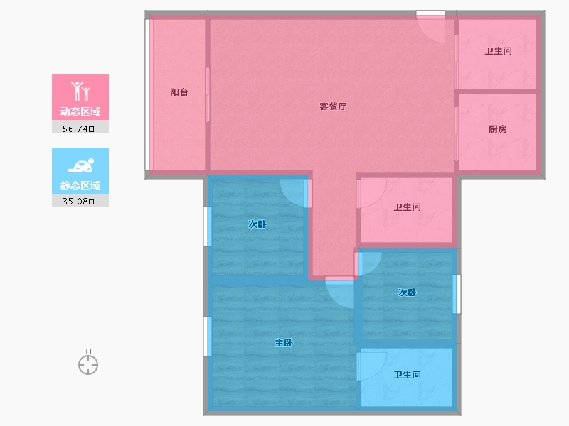 广东省-深圳市-锦绣江南一二三期-82.08-户型库-动静分区