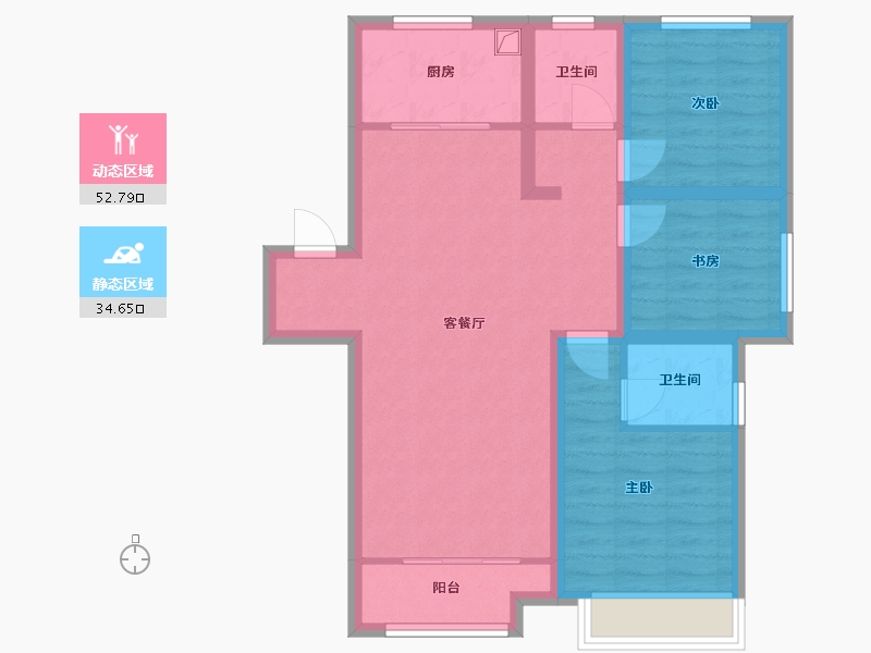 山东省-菏泽市-建邦中央公园-86.91-户型库-动静分区