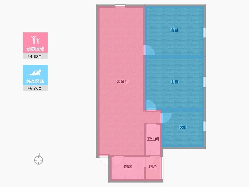 广东省-深圳市-颐合花园-91.13-户型库-动静分区