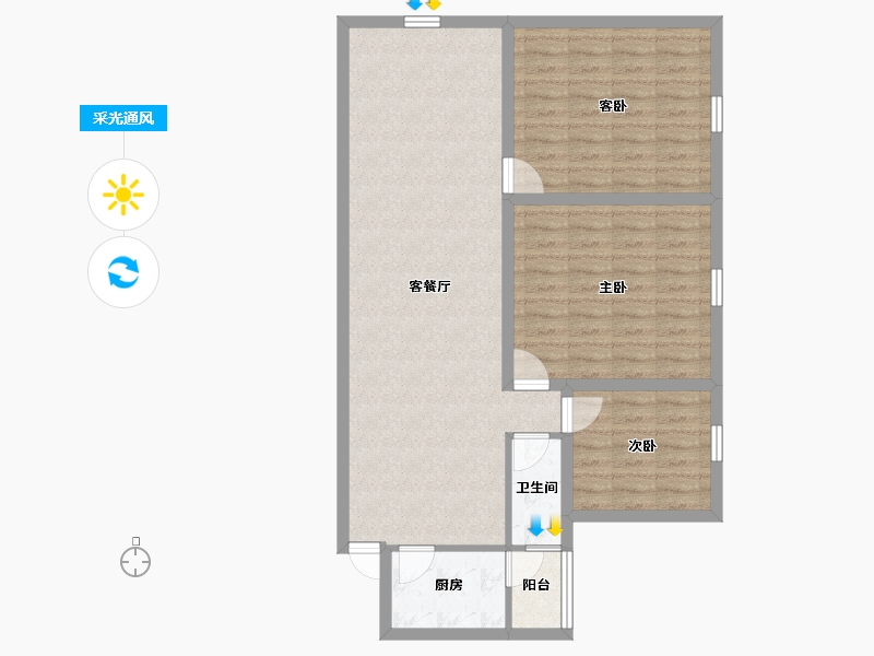 广东省-深圳市-颐合花园-91.13-户型库-采光通风