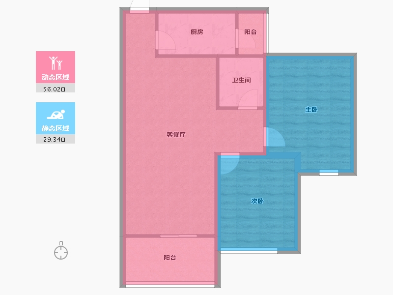 广东省-深圳市-万科金色领域-76.85-户型库-动静分区