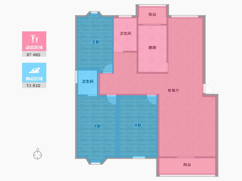 广东省-深圳市-欧景城-128.51-户型库-动静分区