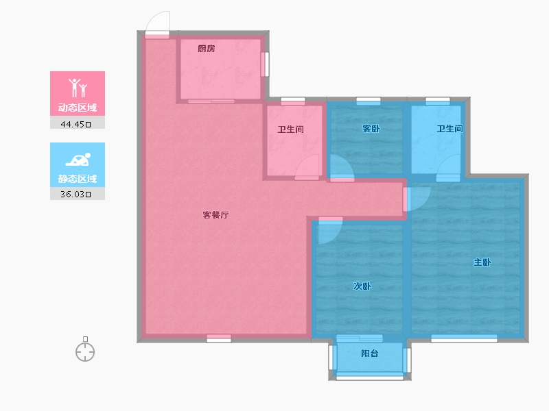 广东省-深圳市-雅涛花园-71.20-户型库-动静分区