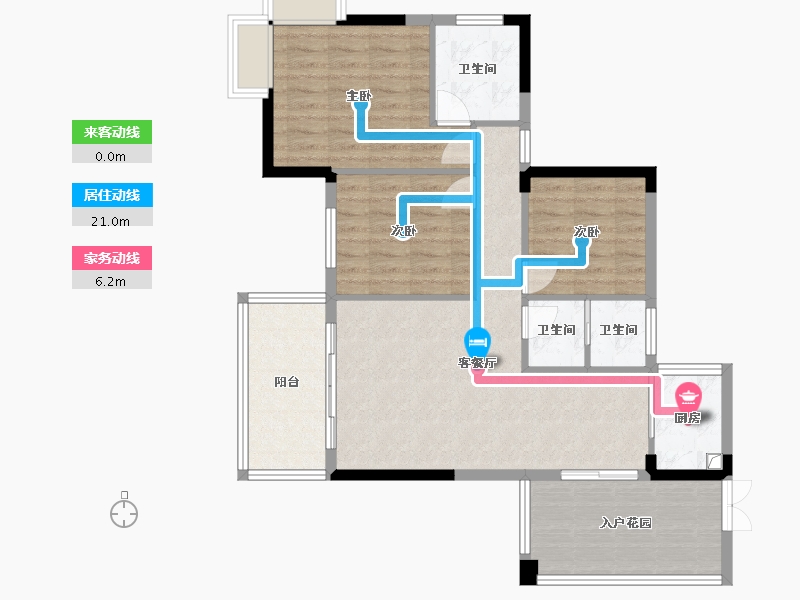 贵州省-六盘水市-蓝山一品-250.00-户型库-动静线