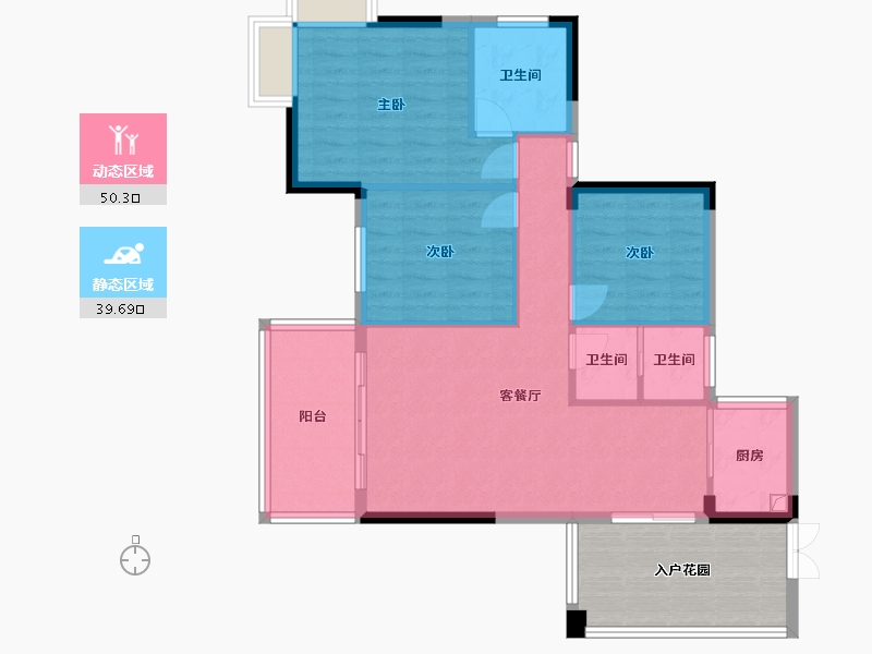 贵州省-六盘水市-蓝山一品-250.00-户型库-动静分区