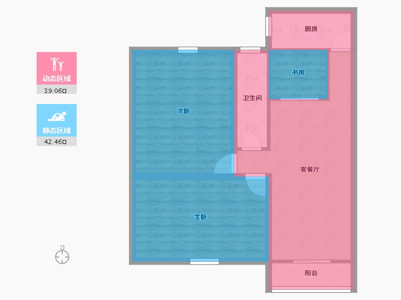 广东省-深圳市-岭下花园(公寓住宅)-72.77-户型库-动静分区