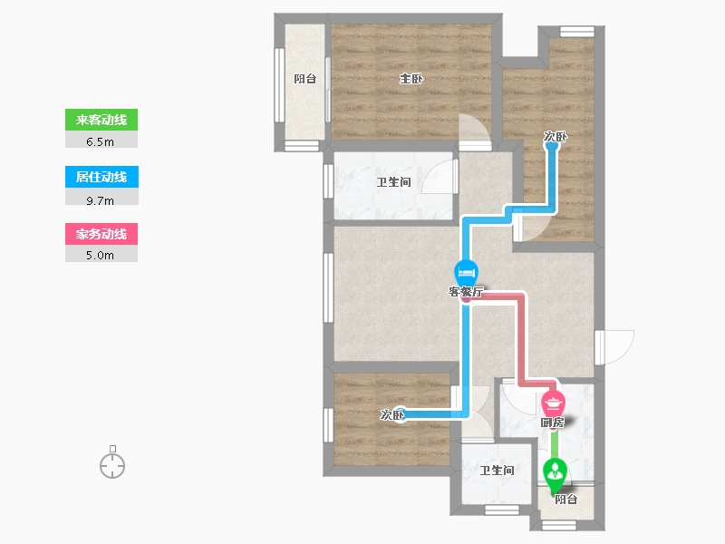 广东省-深圳市-保利上城-62.36-户型库-动静线