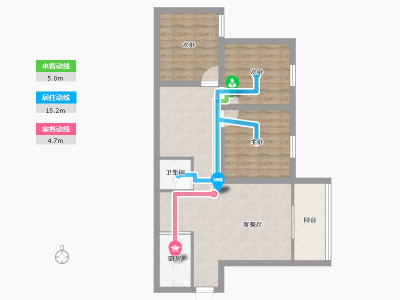 广东省-深圳市-百合星城一期-65.59-户型库-动静线