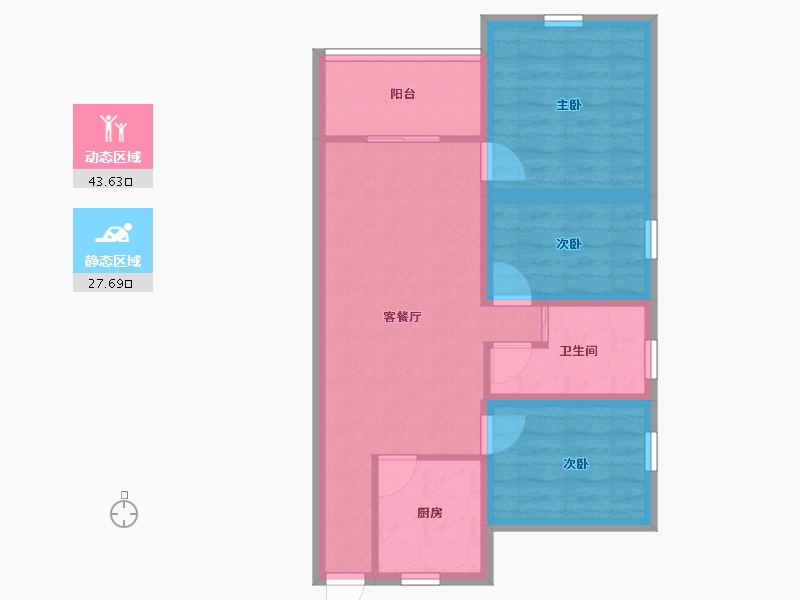 广东省-深圳市-万科公园里-62.92-户型库-动静分区