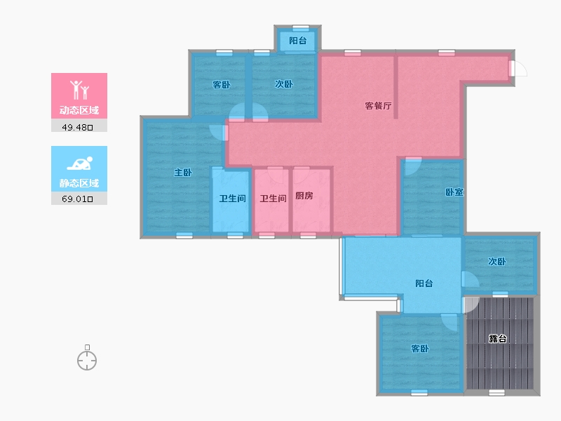 广东省-深圳市-圣源华庭-114.40-户型库-动静分区