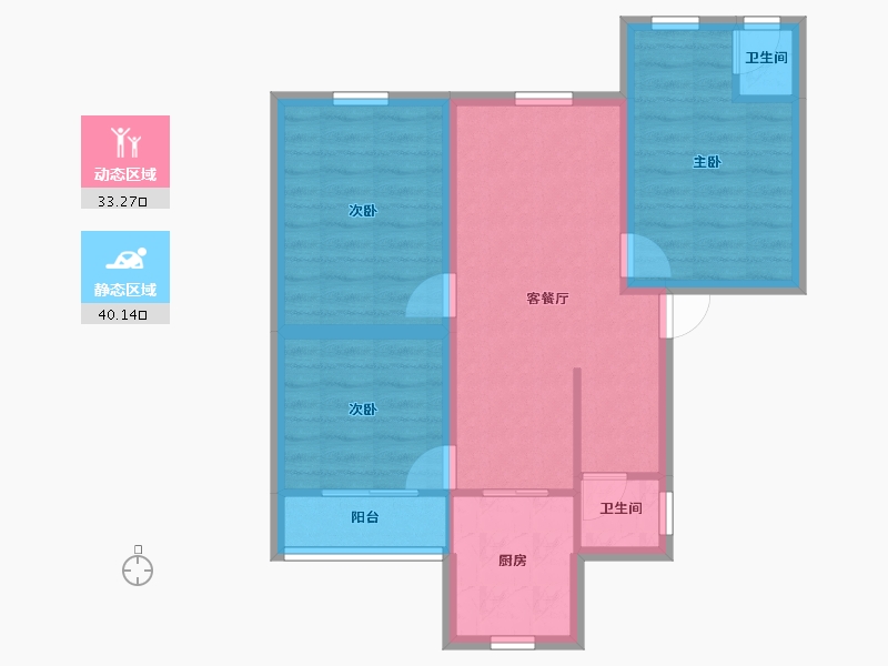 广东省-深圳市-裕安花园(宝安)-65.04-户型库-动静分区