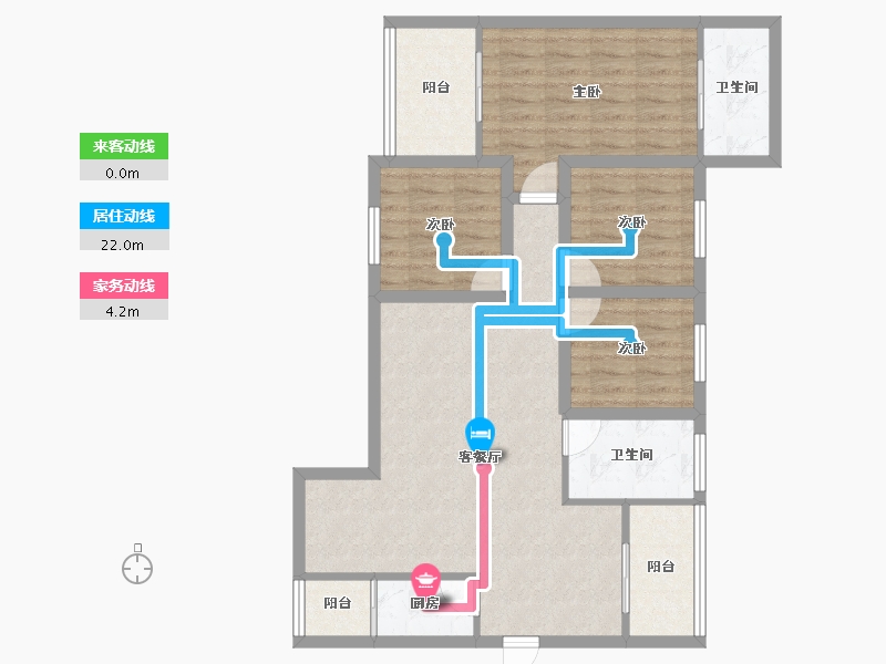 广东省-深圳市-左庭右院(南区)-91.15-户型库-动静线