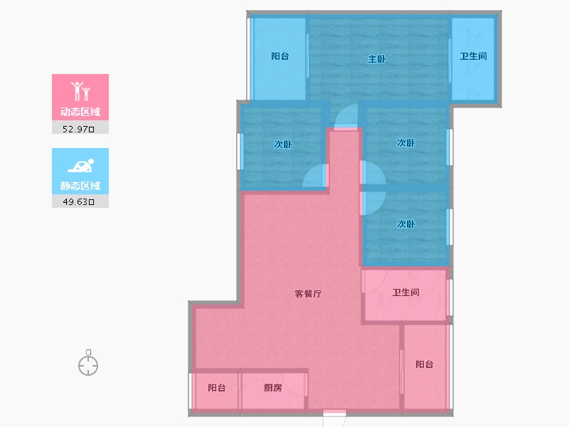 广东省-深圳市-左庭右院(南区)-91.15-户型库-动静分区