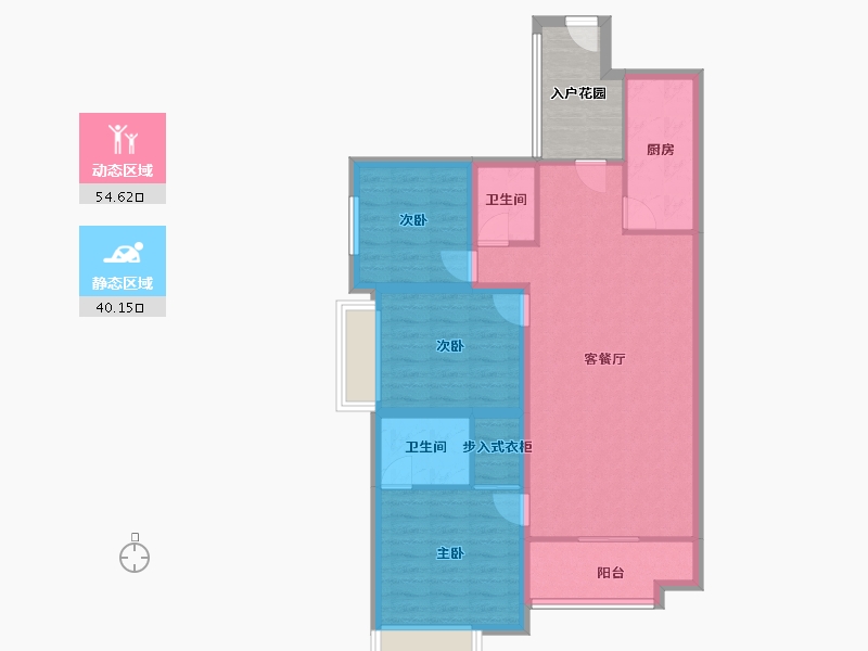 广东省-深圳市-南航明珠花园-90.97-户型库-动静分区