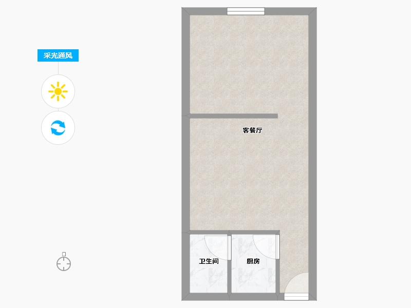 广东省-深圳市-龙岗中心广场-34.00-户型库-采光通风