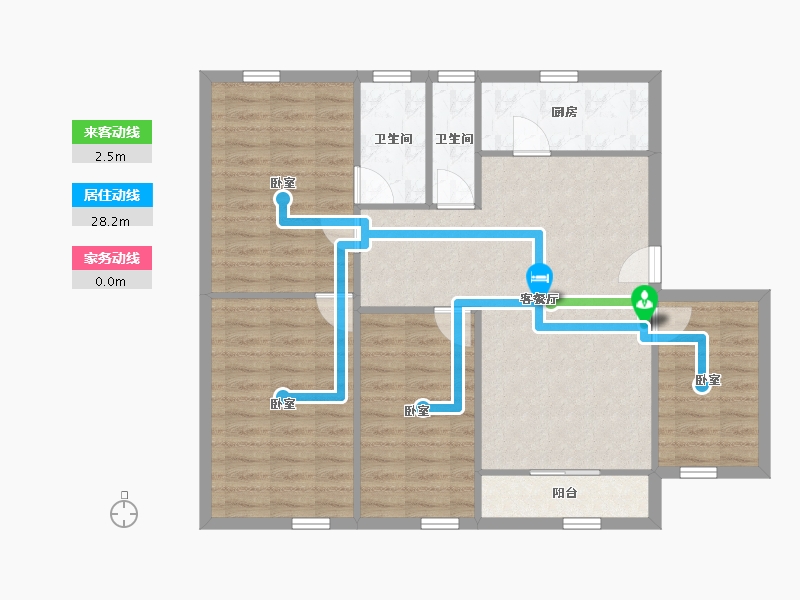 广东省-深圳市-宏兴苑-92.93-户型库-动静线