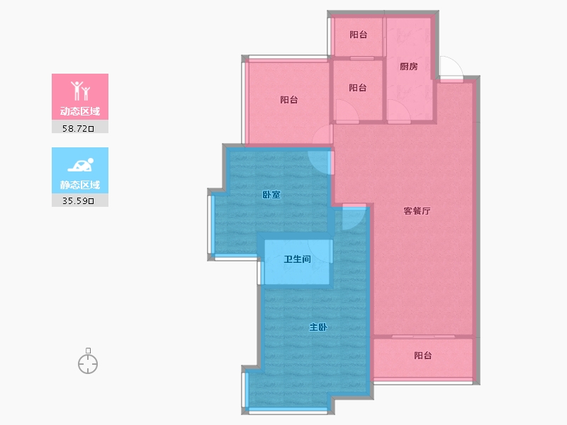 广东省-深圳市-欧景城-84.14-户型库-动静分区