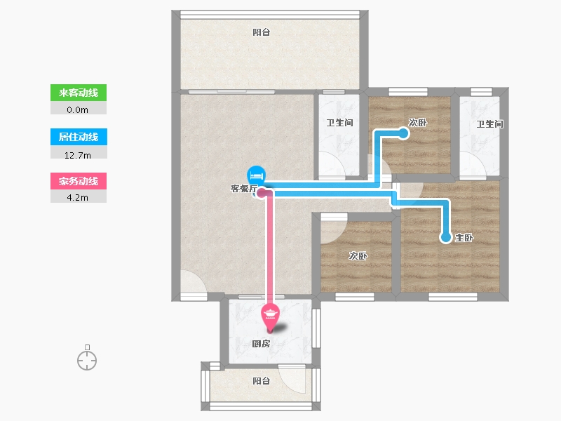 广东省-深圳市-锦绣东方（B区）-68.31-户型库-动静线