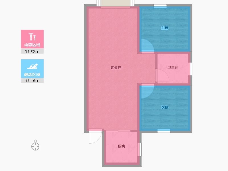 广东省-深圳市-百合星城一期-46.61-户型库-动静分区