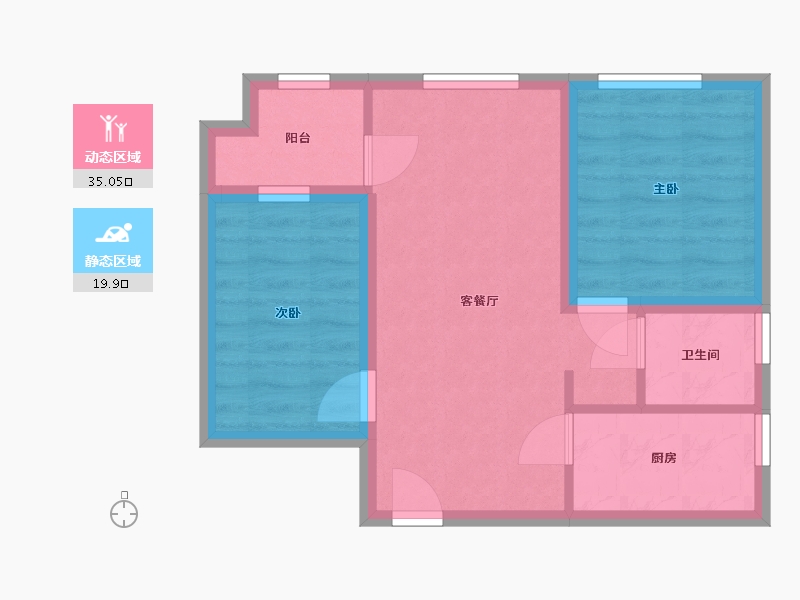 广东省-深圳市-万科公园里-48.29-户型库-动静分区