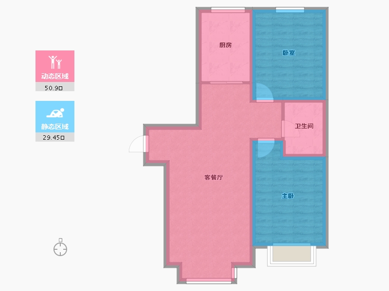 广东省-深圳市-卓能雅苑-71.88-户型库-动静分区