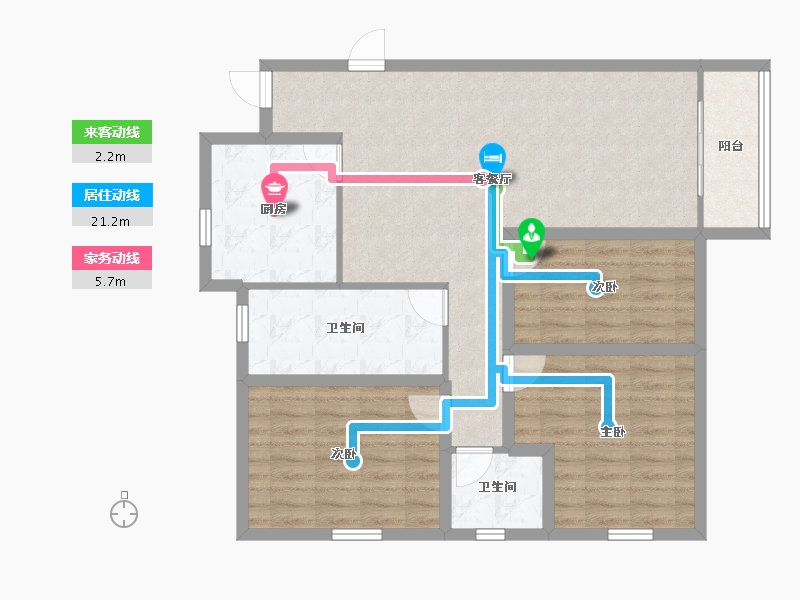 广东省-深圳市-欧景城-95.56-户型库-动静线