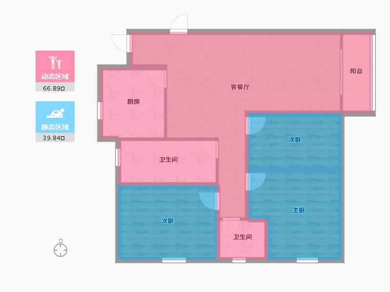 广东省-深圳市-欧景城-95.56-户型库-动静分区