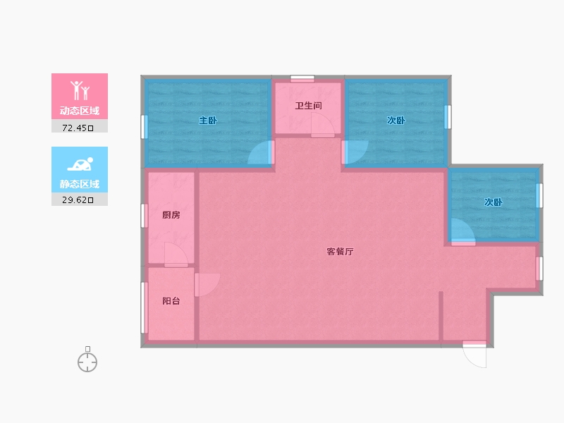 广东省-深圳市-城南雅筑-92.31-户型库-动静分区