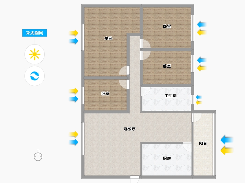 广东省-深圳市-欧景城-138.91-户型库-采光通风