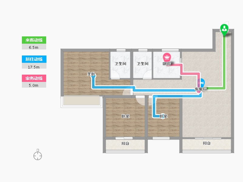 广东省-深圳市-中海怡瑞山居-99.12-户型库-动静线