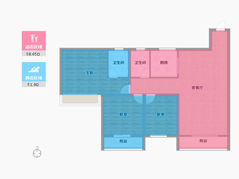 广东省-深圳市-中海怡瑞山居-99.12-户型库-动静分区