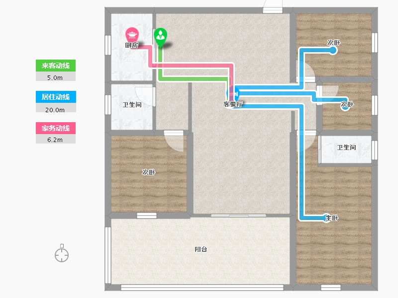 广东省-深圳市-锦绣东方（A区）-107.98-户型库-动静线