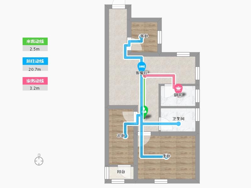 广东省-深圳市-嘉华花园西区-43.19-户型库-动静线