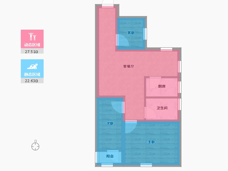 广东省-深圳市-嘉华花园西区-43.19-户型库-动静分区