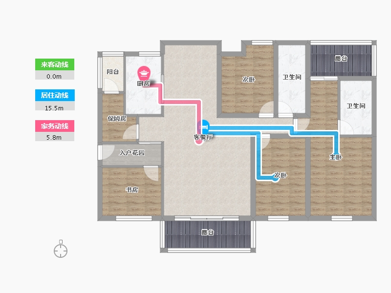 广东省-深圳市-锦绣御园-125.37-户型库-动静线