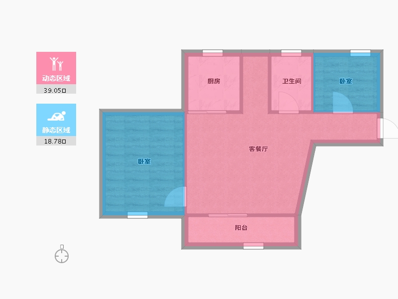 广东省-深圳市-裕宝大厦-51.94-户型库-动静分区