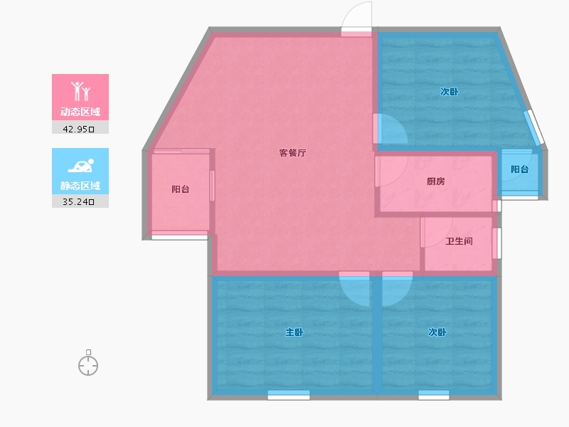 广东省-深圳市-裕宝大厦-69.74-户型库-动静分区