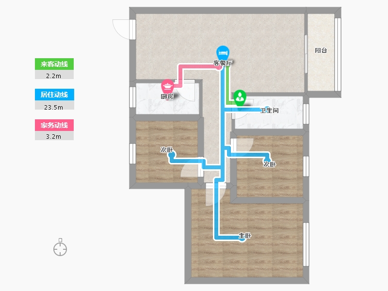 广东省-深圳市-禾田世居-59.63-户型库-动静线