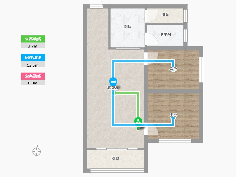 广东省-深圳市-文峰华庭-58.17-户型库-动静线