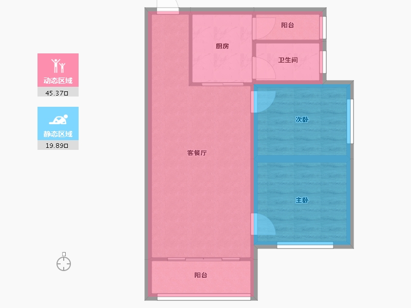 广东省-深圳市-文峰华庭-58.17-户型库-动静分区