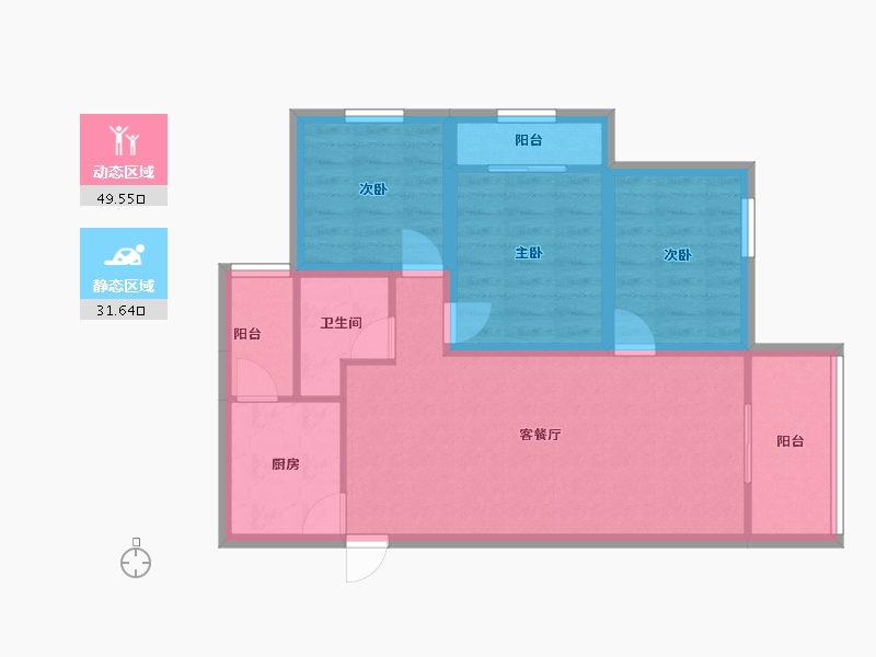 广东省-深圳市-颐合花园-72.11-户型库-动静分区