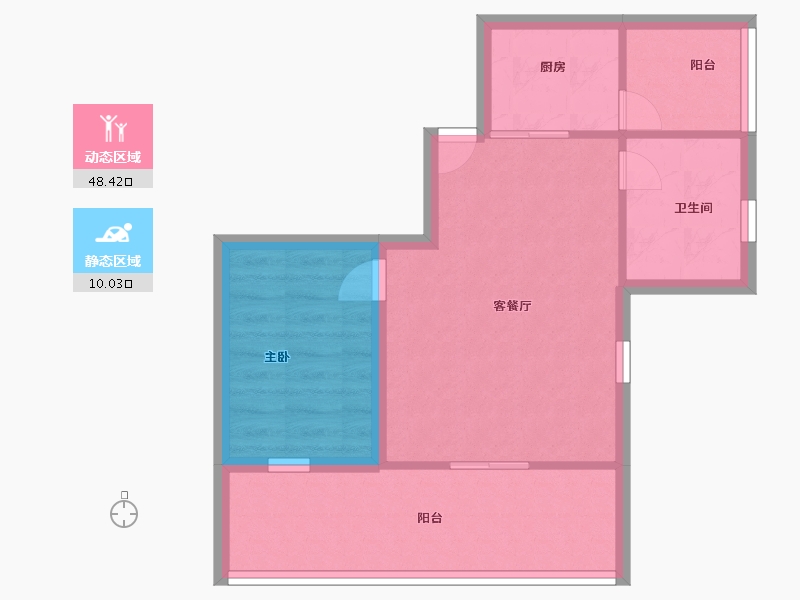 广东省-深圳市-文峰华庭-52.00-户型库-动静分区