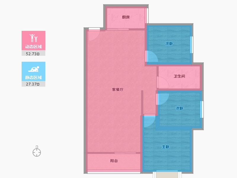 广东省-深圳市-融湖中心城(一期)-71.31-户型库-动静分区